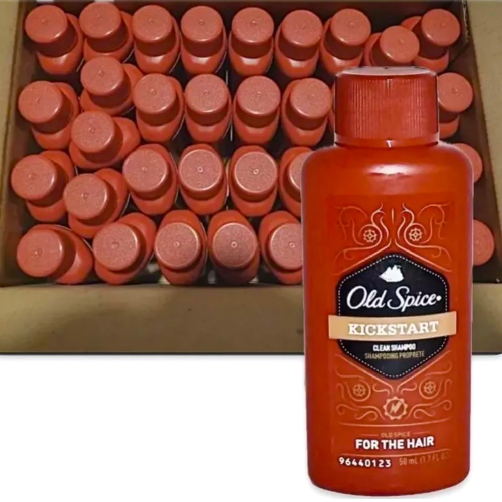 OLD SPICE (Case) 36 Ct. "Kickstart Shampoo", Travel Size 1.7 oz Bottles